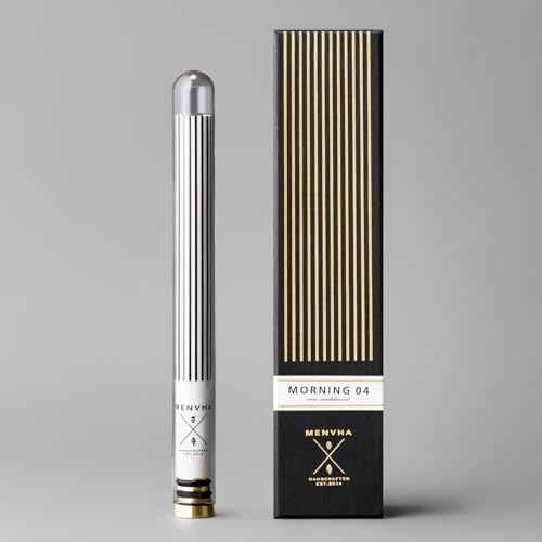 MENVHA Japanese Incense Sticks with Brass Holder Set - 30 Sticks Morning04 Rose Series