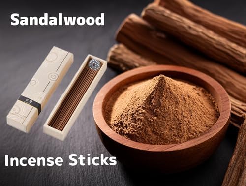 Sandalwood Incense Sticks with Holder 40 Sticks 531 Inches