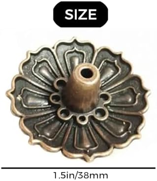 2PCS Brass Lotus Incense Stick Burner with Ash Catcher