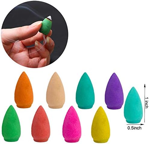 Aneco 180 Backflow Incense Cones 10 Mixed Natural Scents