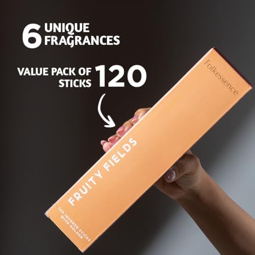 Folkulture Fall Incense Sticks with Holder Set of 6 1