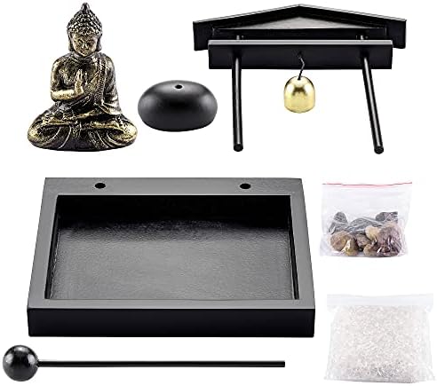 Jovivi Zen Garden Set with Buddha Statue and Incense Holder