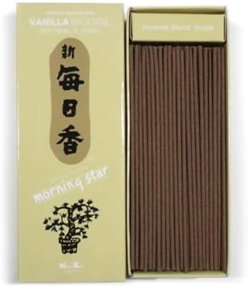 Morning Star Vanilla Incense Sticks and Holder