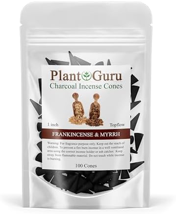 Frankincense Myrrh Charcoal Incense Cones 100 Pack