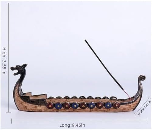COSIBOA Retro Dragon Boat Incense Burner Holder