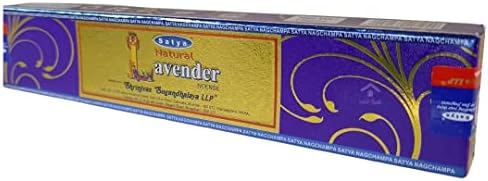 SATYA Natural Lavender Agarbatti Incense Sticks 12 Packs