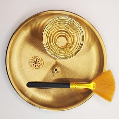 5in1 Incense Holder Set with Brass and Stainless Steel