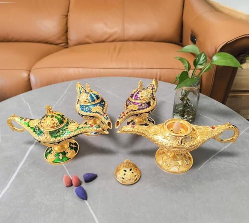 Vintage Aladdin Genie Lamp Incense Holder