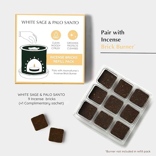 White Sage and Palo Santo Incense Bricks 3x9