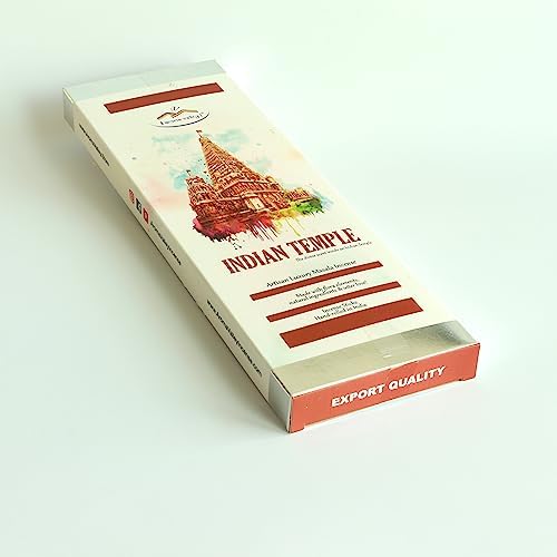 Indian Temple Incense Sticks - 20 Long-Burning Artisan Incense