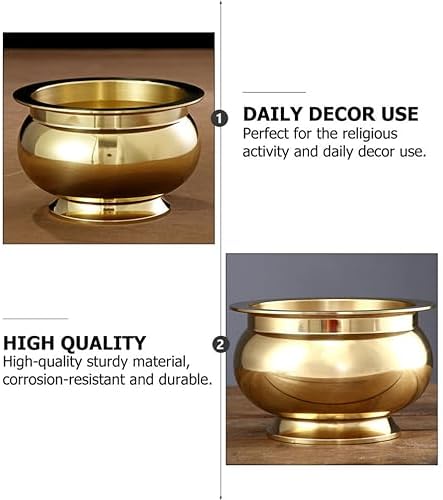 HOMSFOU Copper Incense Burner Meditation Decor