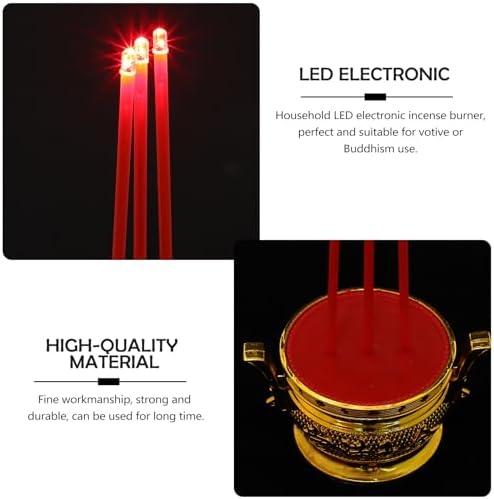 Buddha Style Electronic Incense Burner with LED Light