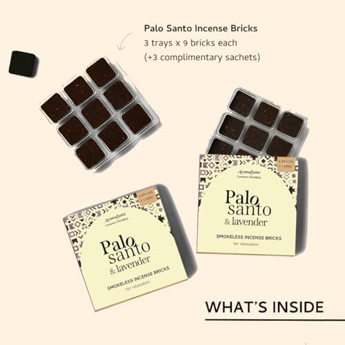 Palo Santo Lavender Smokeless Incense Bricks Refill