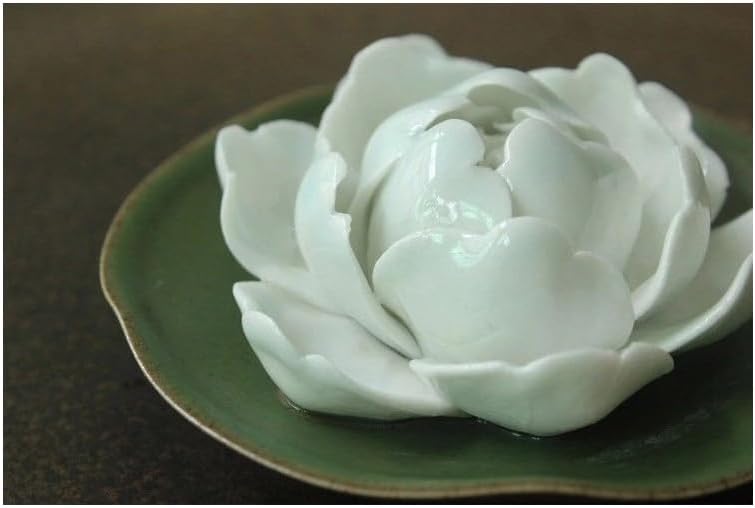 Handmade Chinese Ceramics Incense Holder White 255 Inch