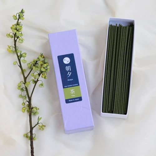 Asayu Japan Matcha Incense Sticks 20g Sample Low Smoke Non-Toxic