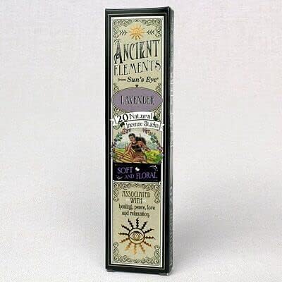 Lavender Ancient Elements 20 Natural Incense Sticks