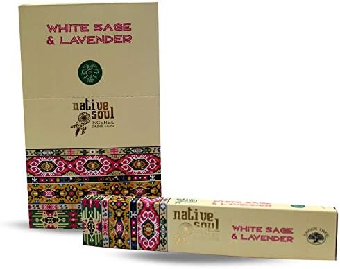 Native Soul Incense Smudge Sticks White Sage Lavender 15G 3 Count Box