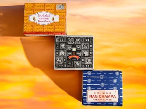 BOEMY Giftbrit Incense Cones Set of 34 3 Packs