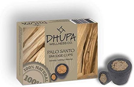 Ancientveda Palo Santo Sticks 6 Pack with Smudge Cups