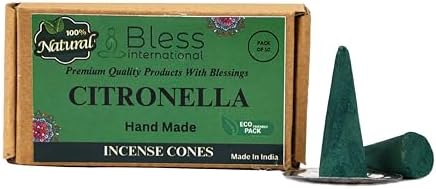 Bless International Natural Citronella Incense Cones 10 Count