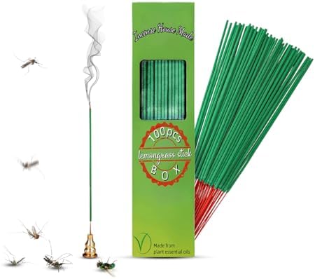 Citronella Incense Sticks 100-Pack with Holder