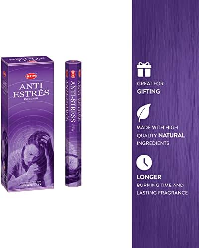 HEM Anti Stress Incense Box of Six Tubes