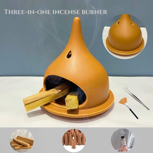 HOVOL 3-in-1 Ceramic Incense Burner Holder