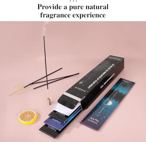 YINECO Incense Sticks Set of 100 6 Scents Black Packaging