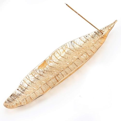 Zen Leaf Incense Burner with Ash Catcher