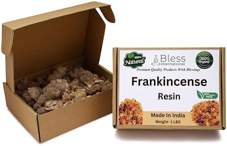 Bless International Premium Grade A Indian Frankincense Natural Tree Sap Resin 16 Ounces