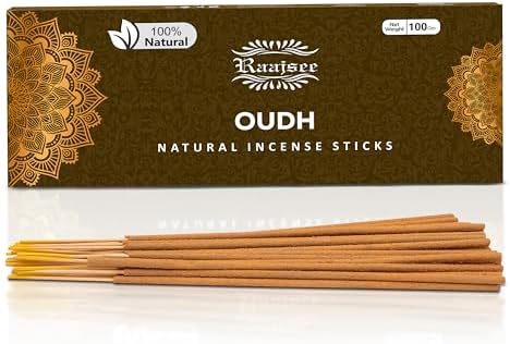 Pure Oud Agarwood Incense Sticks 100gm Pack Handmade Natural