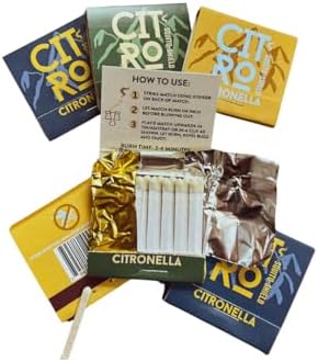Citro Citronella Scented Matches - Outdoor Use