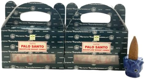 Govinda Bangalore BNG Palo Santo Backflow Cones 48 Pcs with Burner