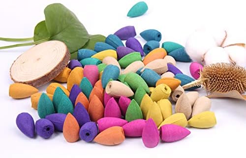 OTOFY Backflow Incense Cones 180 Pcs Natural Floral Waterfall Incense