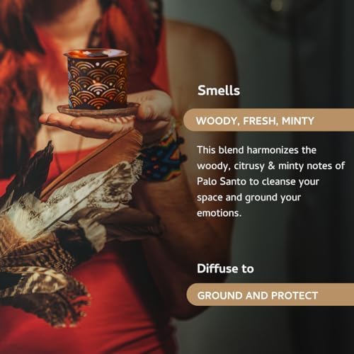 Aromafume Palo Santo Incense Bricks with Snowflake Burner