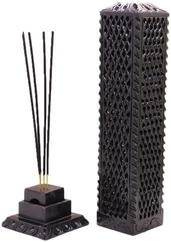 Handmade Soapstone Incense Stick Tower Holder