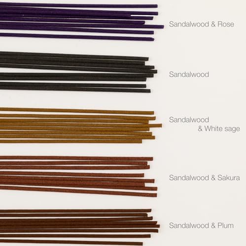 Asayu Japan Incense Sticks Assortment 5 Sandalwood Blends