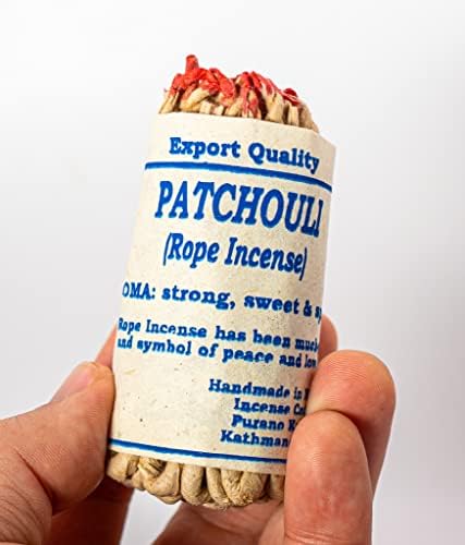 Patchouli Tibetan Organic Handmade Rope Incense - 2 Bundles 90 pcs 35 Inches
