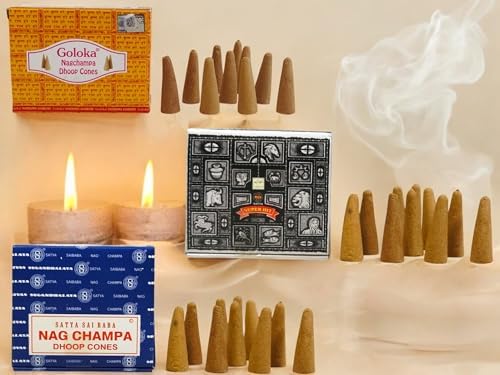 BOEMY Giftbrit Incense Cones Set of 34 3 Packs