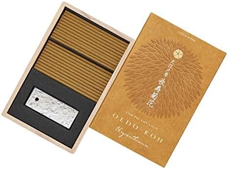 OEDO-KOH Chrysanthemum Incense 60 Sticks with Holder by Nippon Kodo