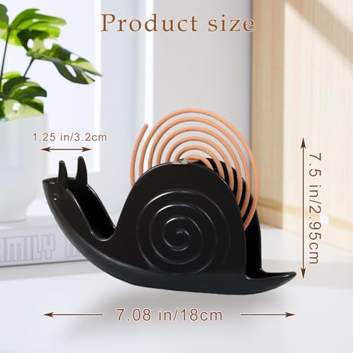 Snail Shape Mosquito Coil Burner Holder with Fireproof Design