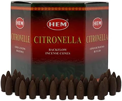Citronella Backflow Incense Cones for Aromatic Waterfall Fountain