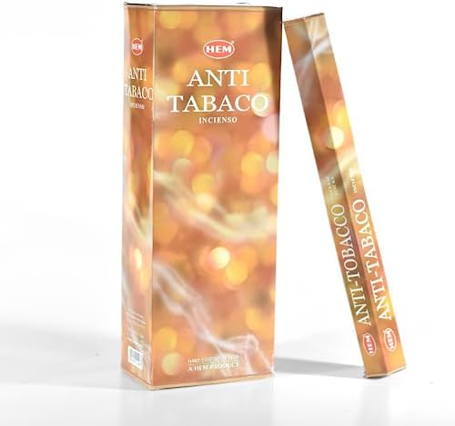 HEM Anti Tobacco Incense Sticks - 120 Total 6 Boxes 9 Inches Long 20g Each
