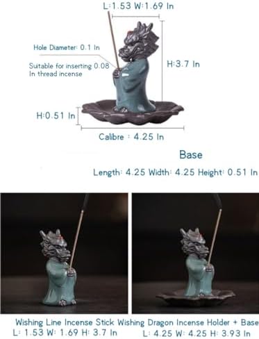 Lucky Dragon Incense Holder with 30 Sticks