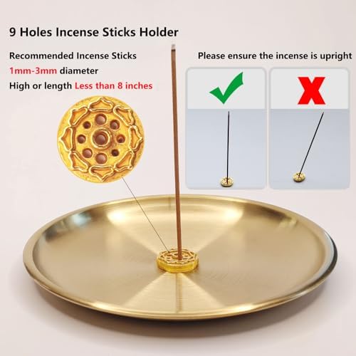 5in1 Incense Holder Set with Brass and Stainless Steel