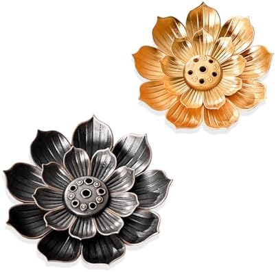 BOROLA Lotus Incense Holder - 2 Pcs Fragrance Base Decor