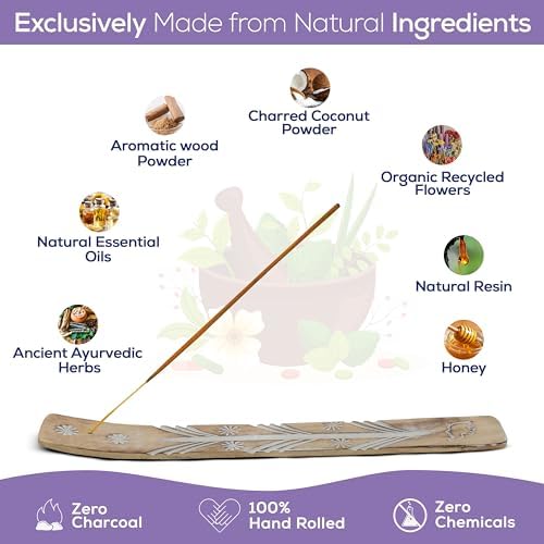 Raajsee Satya Lavender Incense Sticks 15gmx12Pack with Holder