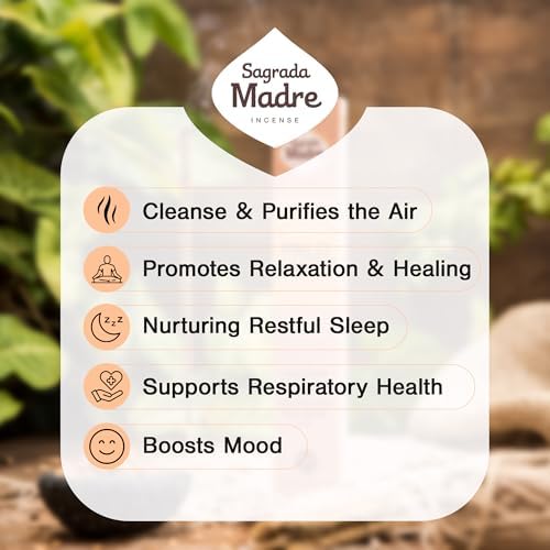 Sagrada Madre 8pcs Wild Harvested Palo Santo Incense Sticks 9 Long
