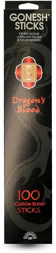 Gonesh Custom Blend Incense Sticks Dragon Blood 100 Count