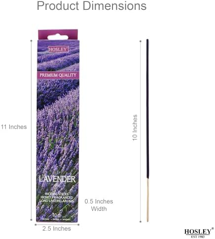 Hosley 240 Pack Lavender Incense Sticks Home Meditation Use